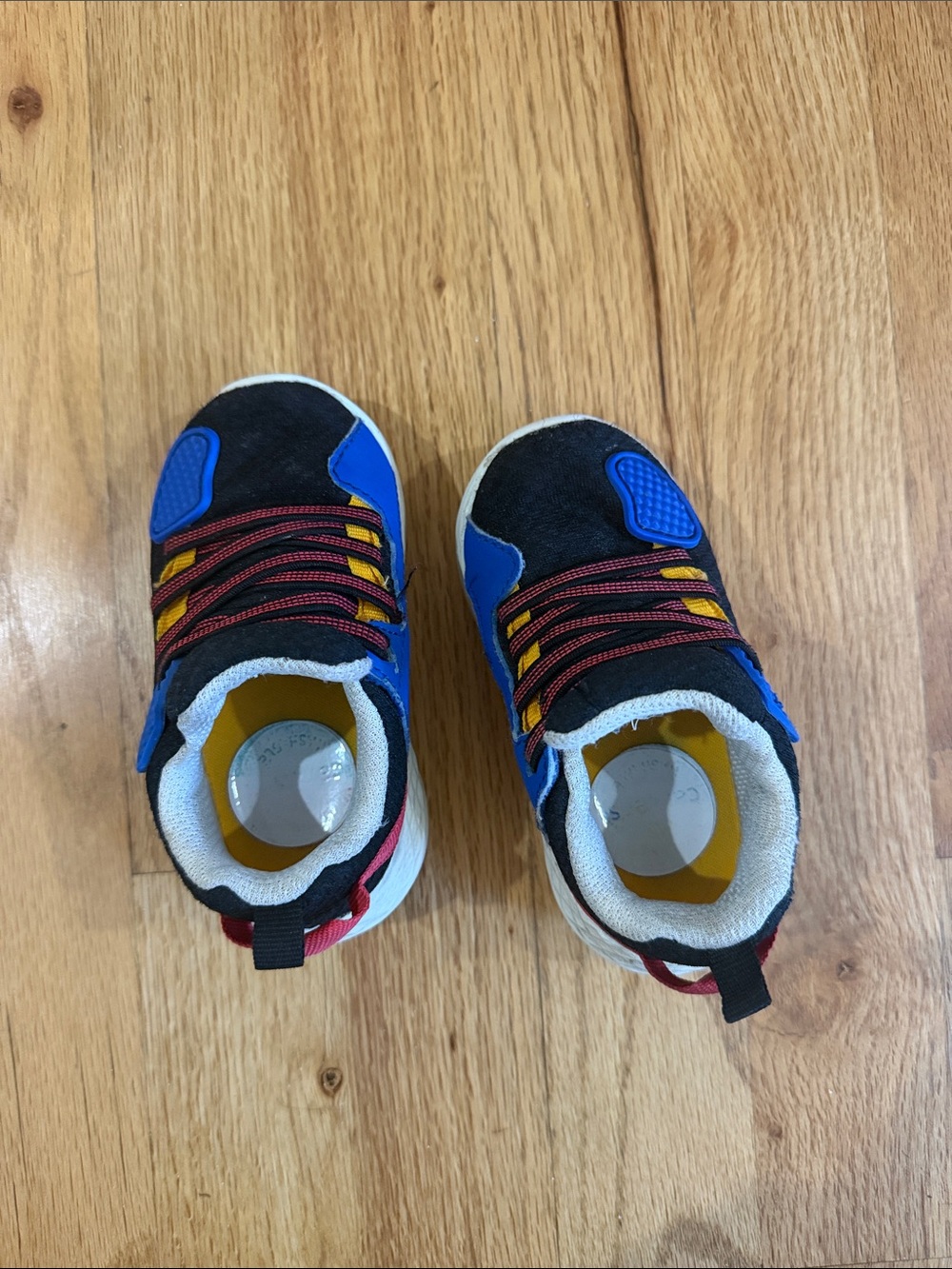 Carter's Blue and Black Kids Sneakers with Yellow Accents